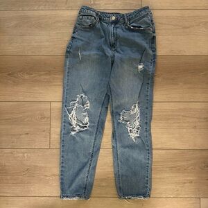 Wild Fable Blue Distressed Boyfriend Jeans